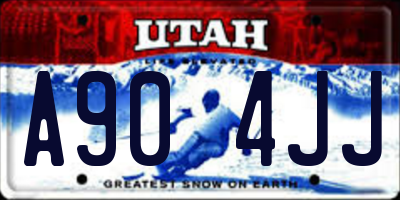 UT license plate A904JJ