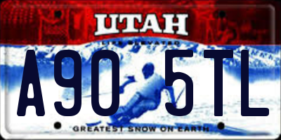 UT license plate A905TL