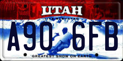 UT license plate A906FB