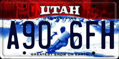 UT license plate A906FH