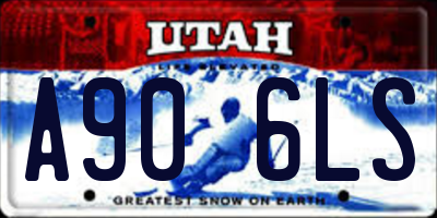 UT license plate A906LS
