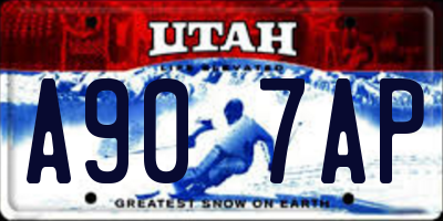 UT license plate A907AP