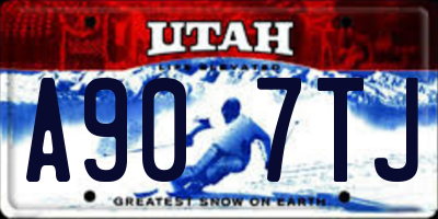 UT license plate A907TJ