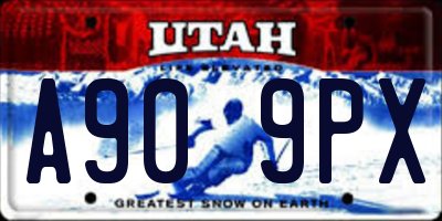 UT license plate A909PX