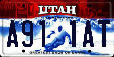 UT license plate A911AT
