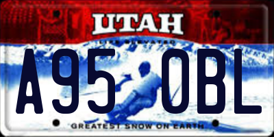 UT license plate A950BL