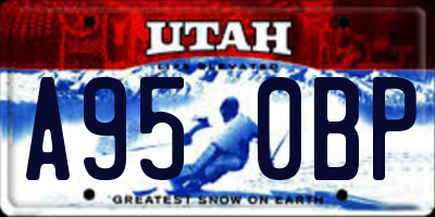 UT license plate A950BP