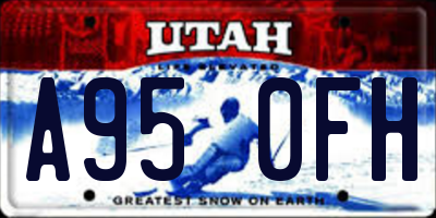 UT license plate A950FH