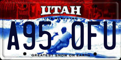 UT license plate A950FU