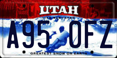 UT license plate A950FZ
