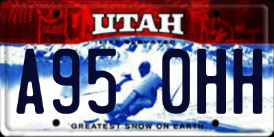 UT license plate A950HH
