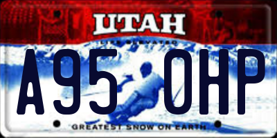 UT license plate A950HP