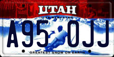 UT license plate A950JJ
