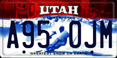 UT license plate A950JM