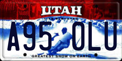 UT license plate A950LU