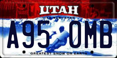 UT license plate A950MB