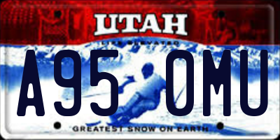 UT license plate A950MU