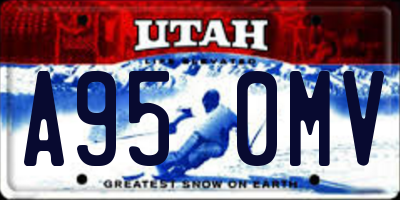 UT license plate A950MV