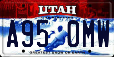 UT license plate A950MW