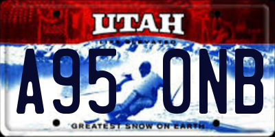 UT license plate A950NB