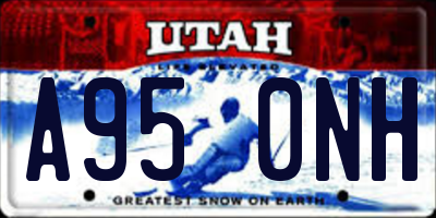 UT license plate A950NH