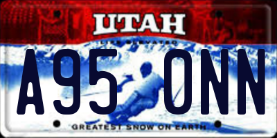 UT license plate A950NN