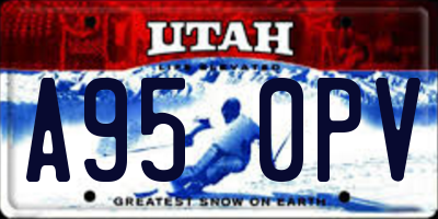 UT license plate A950PV