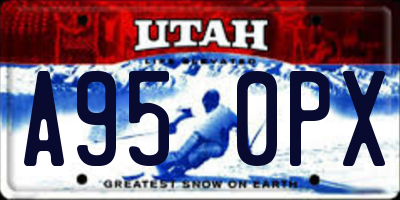 UT license plate A950PX