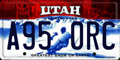 UT license plate A950RC