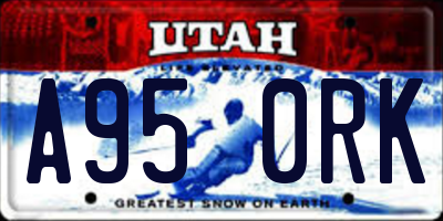 UT license plate A950RK