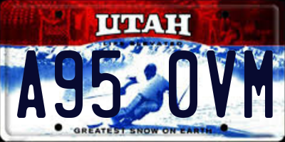 UT license plate A950VM