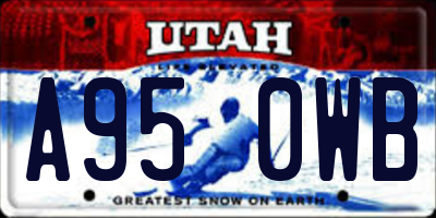 UT license plate A950WB