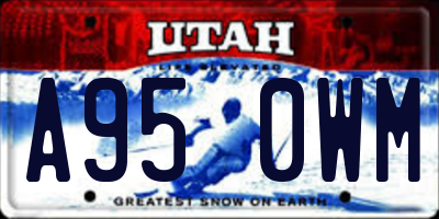 UT license plate A950WM