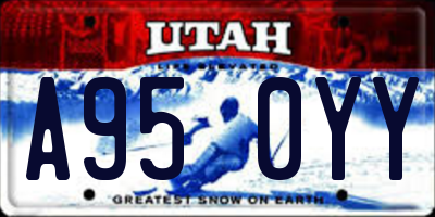 UT license plate A950YY