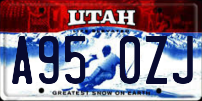 UT license plate A950ZJ