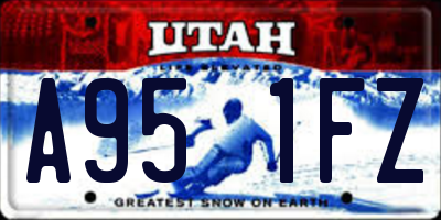 UT license plate A951FZ