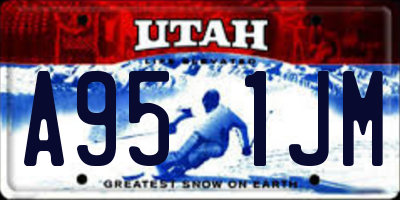 UT license plate A951JM