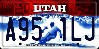 UT license plate A951LJ