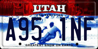 UT license plate A951NF