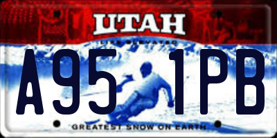 UT license plate A951PB