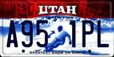 UT license plate A951PL