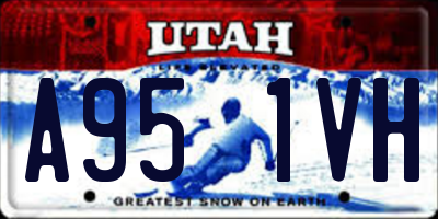 UT license plate A951VH