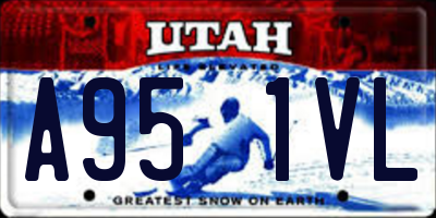 UT license plate A951VL