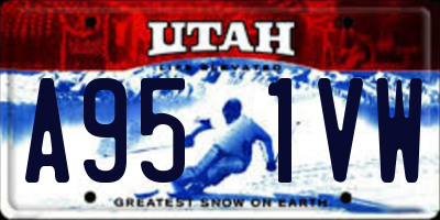 UT license plate A951VW