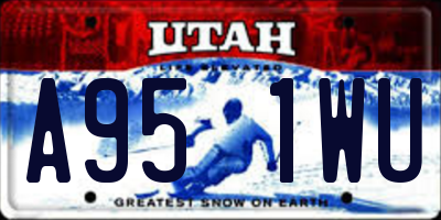 UT license plate A951WU