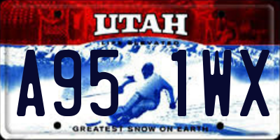 UT license plate A951WX