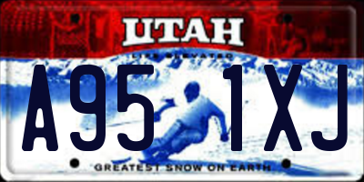 UT license plate A951XJ