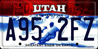 UT license plate A952FZ