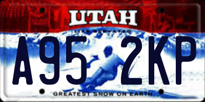 UT license plate A952KP