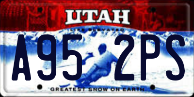 UT license plate A952PS